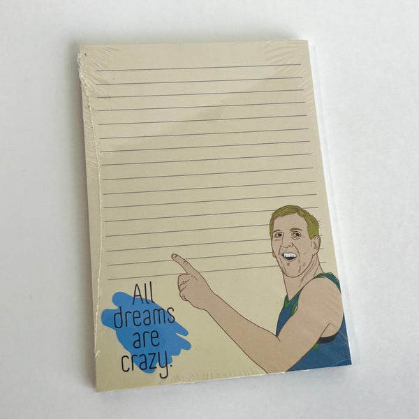 All Dreams Are Crazy Notepad