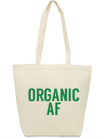 organic AF tote bag from Bullzerk in DFW