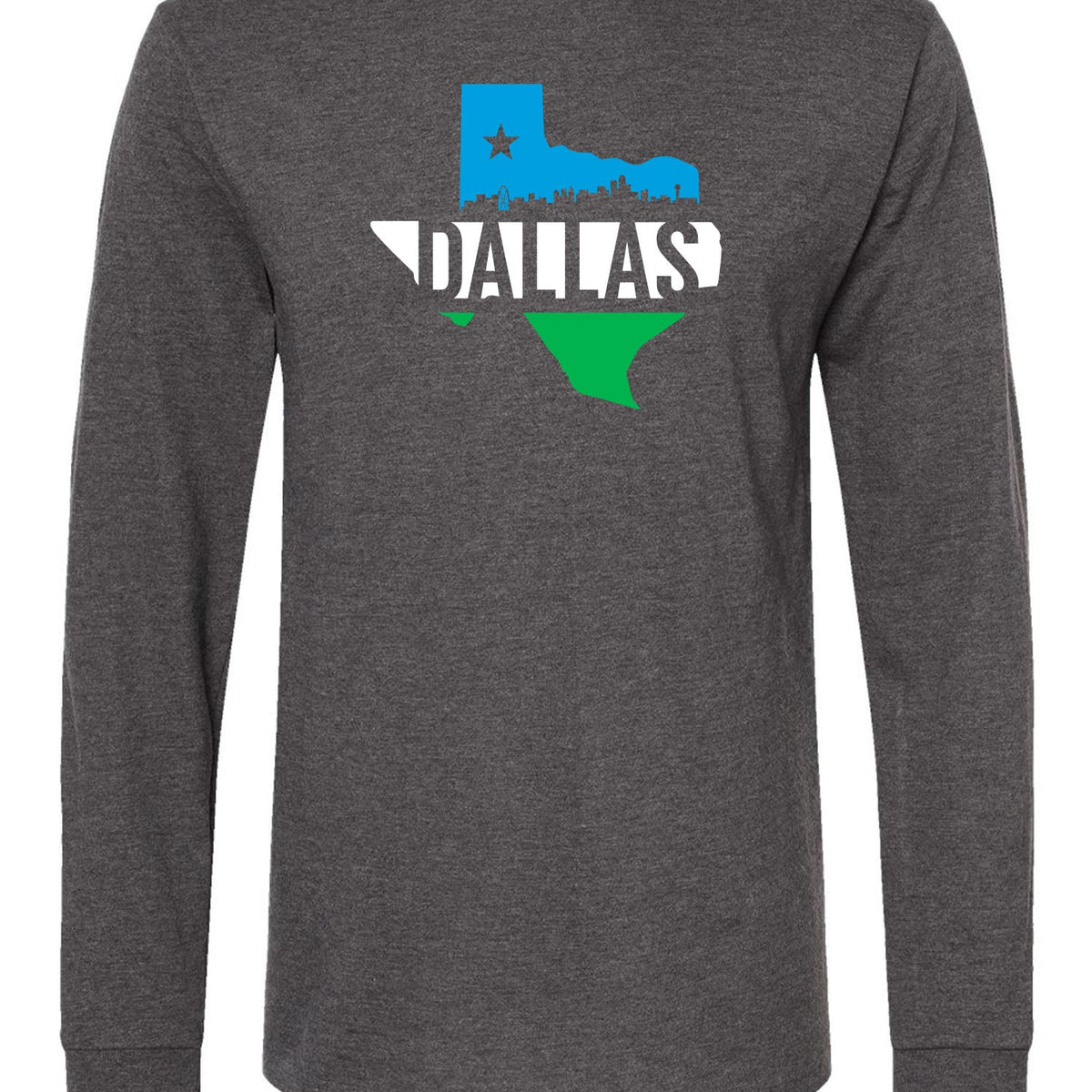 Dallas Silhouette Skyline Long Sleeve | Bullzerk