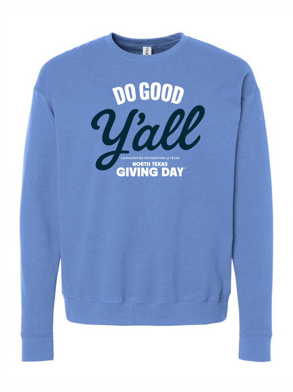 Do Good Y'all Sweater - Light Blue