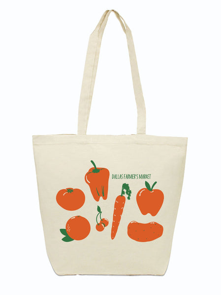 FM Red Veggies Tote Bag | Bullzerk
