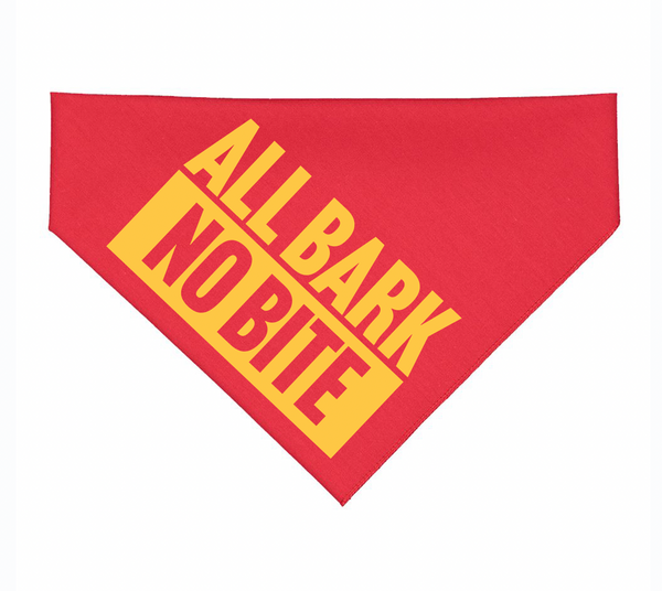 All Bark No Bite Dog Bandana