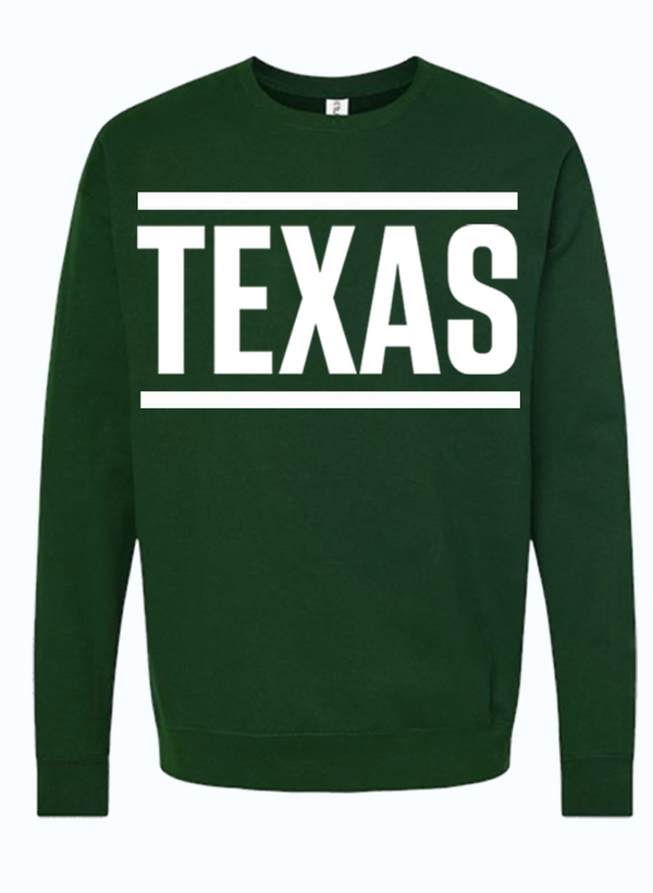 Texas Stripes Crewneck Sweater