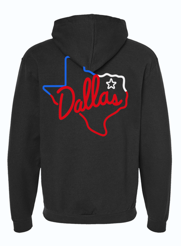 Dallas Neon Zip Up Hoodie