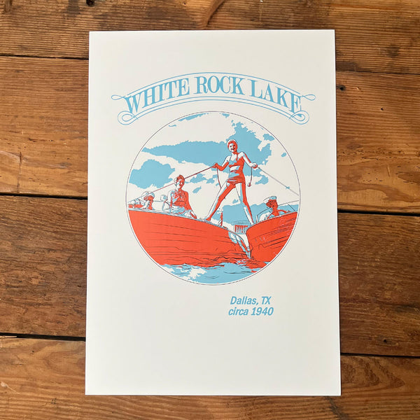 WHITE ROCK Art Print