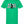 Kelly green tshirt with a black and white graphic image of the silhouette of a hockey player over the text 