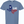 Slate Blue t-shirt with 'Dallas Forever' design in the shape of Texas printed in red, white and blue ink. 