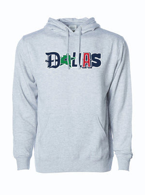 Dallas Sports Pullover Hoodie featuring a stylish design, perfect for any fan. This cozy hoodie makes a fantastic Texas themed gift, ideal for showing your love for Dallas. A great choice among Texas Made Gifts, this item serves as a memorable souvenir from Texas and makes excellent Texan gifts.