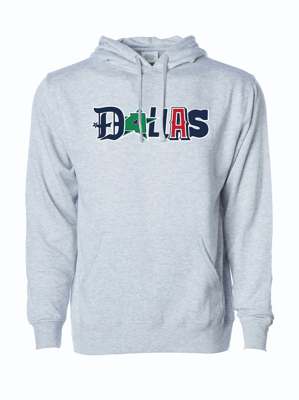 Dallas Sports Pullover Hoodie featuring a stylish design, perfect for any fan. This cozy hoodie makes a fantastic Texas themed gift, ideal for showing your love for Dallas. A great choice among Texas Made Gifts, this item serves as a memorable souvenir from Texas and makes excellent Texan gifts.