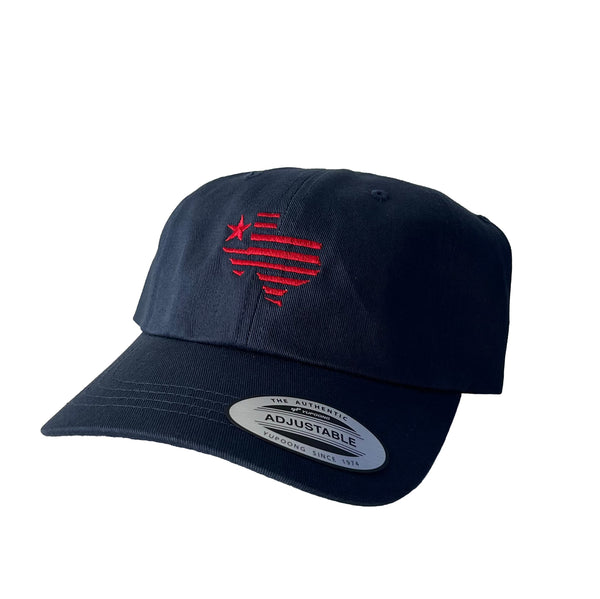 Embroidered Texas Silhouette Hat - Navy