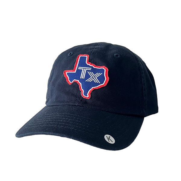 Kids- Red Tx Silhouette Navy Cotton Hat