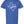 Royal blue tshirt with a graphic design of the shape of Texas with the word Native in script font. 