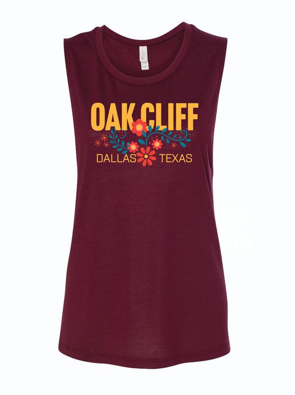 Women's Oak Cliff Floral Muscle Tank