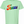 Mint green tshirt with graphic of the word 