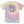 Light colored Tie-dye t-shirt with a smiley face design in black ink. 