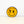 Circular, black and yellow magnet with Smiley Face design.