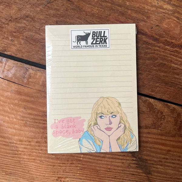 Blank Space, Baby Notepad