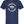 Navy tshirt with graphic design of a melting red, white and blue popsicle in the shape of Texas surrounded by a circle of text reading 
