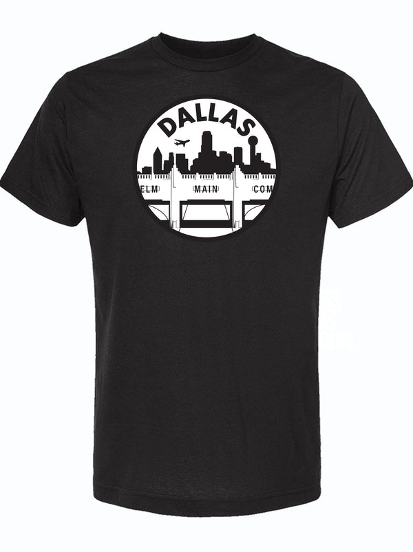 Triple Underpass T-shirt featuring a stylish Dallas skyline design, perfect for Texas themed gift lovers. A great choice for Texas Made Gifts, this dallas souvenir captures the spirit of the Lone Star State, making it an ideal option for anyone searching for unique texan gifts.
