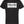 Black tshirt with a white graphic design of a license plate that reads 
