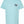 Front view of a light blue tshirt with a graphic design of a flower next to text reading 