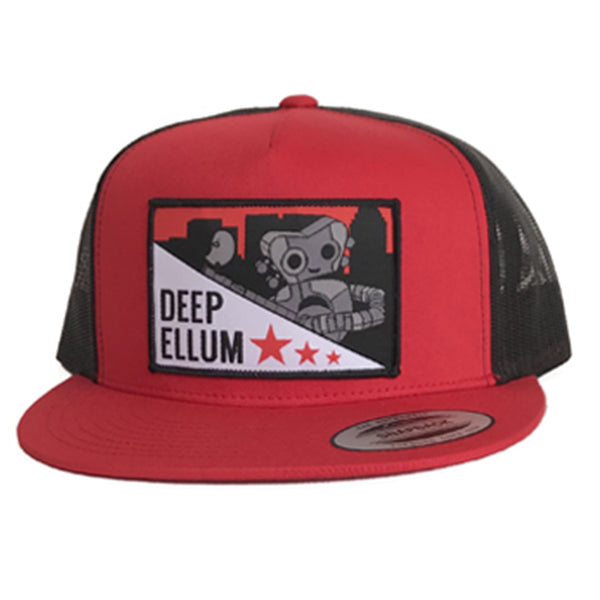 Deep Ellum Patched Flat Bill Hat - Bullzerk