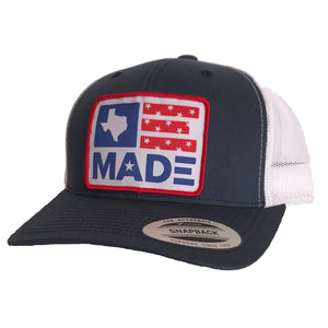 Texas Made Patched Curved Bill Hat - Bullzerk