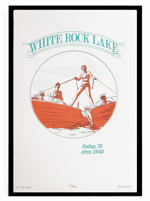 WHITE ROCK Art Print - Bullzerk