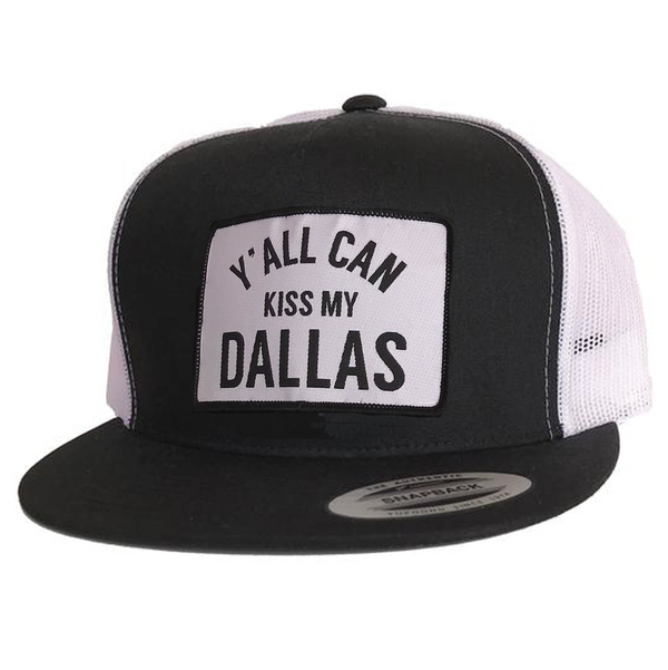 KISS MY DALLAS PATCHED FLAT BILL HAT - Bullzerk