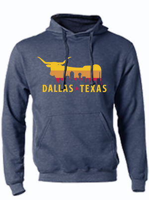 Skyline Longhorn Pullover Hoodie - Bullzerk