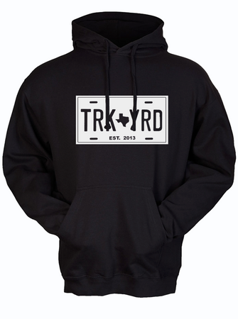 Truck Yard License Plate Pullover Hoodie | Bullzerk