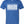 Royal blue tshirt with a graphic design of a weather forecast for Dallas with humorous text. 