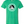 Kelly green tshirt with a graphic image of a hockey player design in a circle of text reading 