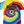 Bright colored Tie-dye t-shirt with 'Downtown Dallas' design written above a flying eyeball.