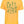 Yellow tshirt with graphic design of multiple wildflowers and text on the bottom reading 