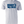 A light gray shirt that reads 