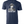 Denim blue tshirt with graphic design of Tom Landry in a circle of stars and text underneath reading 