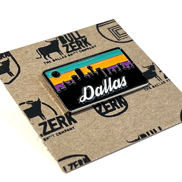 Dallas Skyline Enamel Pin