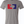 Gray tshirt with graphic design of the shape of Texas cut out of a red and blue rectangle.