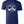 Navy tshirt with circle graphic of the Dallas Skyline and text reading 
