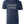 Denim blue tshirt with text reading 