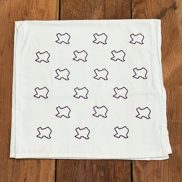 Texas Silhouette Tea Towel